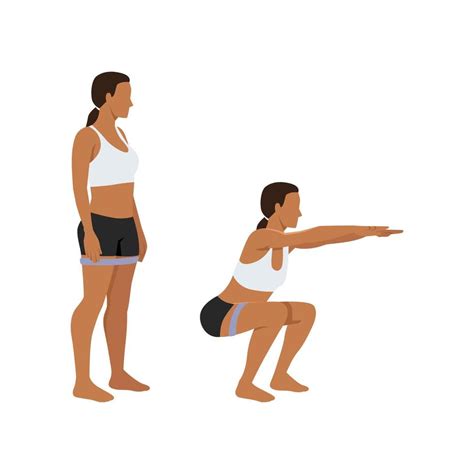 Mujer realizando ejercicios de sentadillas
