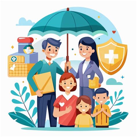 Imagen temática: familia protegida o persona recuperándose