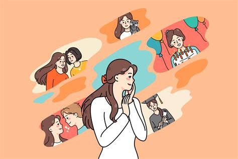 Ilustración de una persona mayor recordando con nostalgia