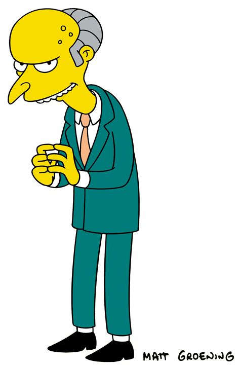 Ilustración del joven Charles Montgomery Burns recibiendo la oferta de adopción