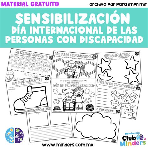 Infografía: Ideas para actividades de sensibilización sobre discapacidad en el ámbito educativo.