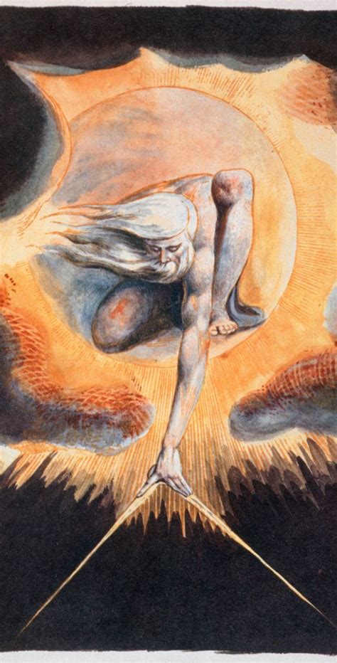 Ilustración de Urizen midiendo el mundo, de 