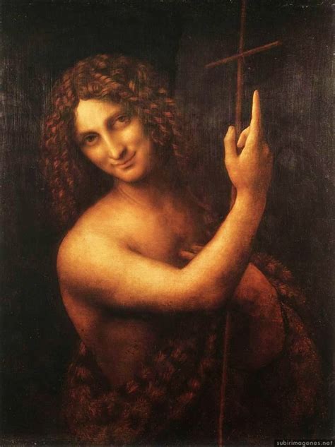 Pintura San Juan Bautista de Leonardo da Vinci.