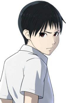 Arte conceptual del manga Ajin mostrando a Kei Nagai y un Fantasma Negro