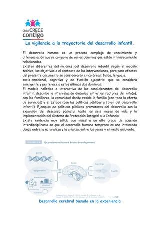 Diagrama que muestra la interrelación entre factores familiares y desarrollo infantil