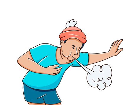 Ilustración de personas tosiendo o con dificultad para respirar debido al humo