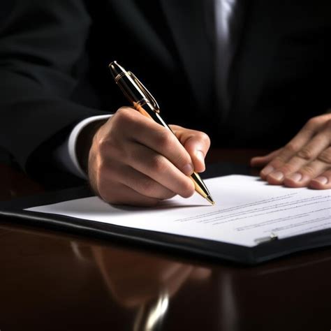 Foto de una mano firmando documentos legales, con un reloj al fondo simbolizando la urgencia