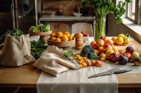 Foto de una mesa bien presentada con alimentos frescos y coloridos para personas mayores