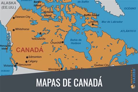 Mapa de Canadá destacando las principales ciudades y regiones con alto coste de vida, relevante para jubilados