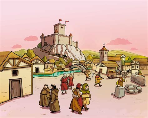 Ilustración histórica que representa la acogida de niños abandonados en la Edad Media.