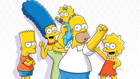 Foto de la familia Simpson con Maggie en primer plano