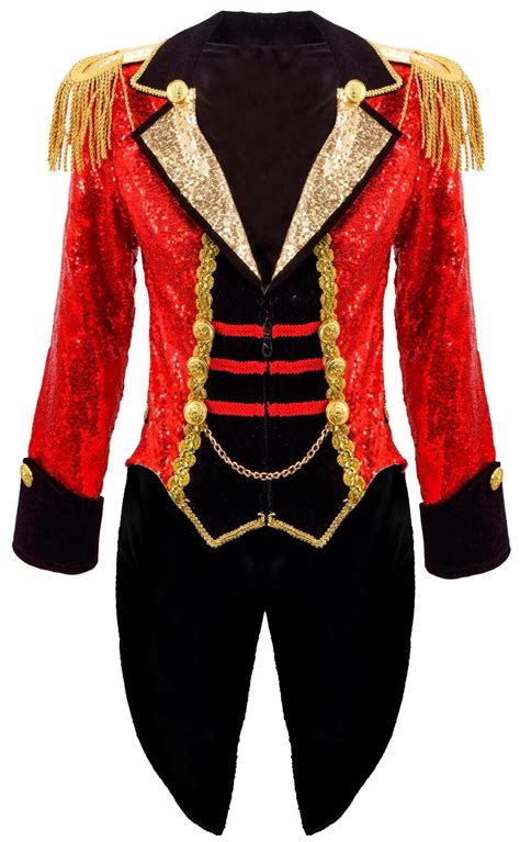 Detalle de una chaqueta tailcoat de domadora con borlas y botones dorados