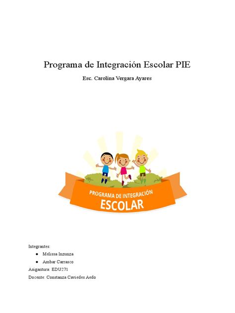 Esquema del Programa de Integración Escolar (PIE) y sus beneficios para estudiantes con NEE.