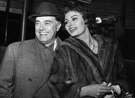 Sophia Loren con Carlo Ponti, foto de pareja