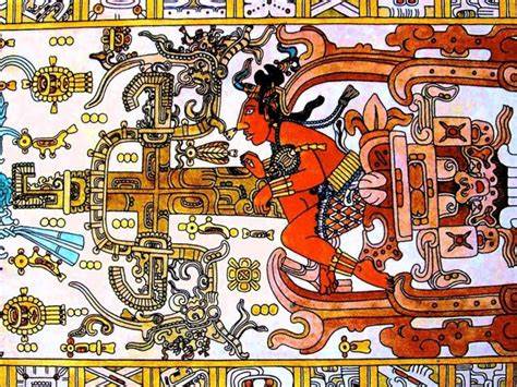Tapa del sarcófago de Pacal el Grande o líneas de Nazca vistas desde el aire