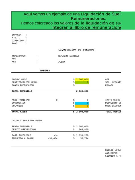 Ejemplo de liquidación de pensión con bonificación de salud