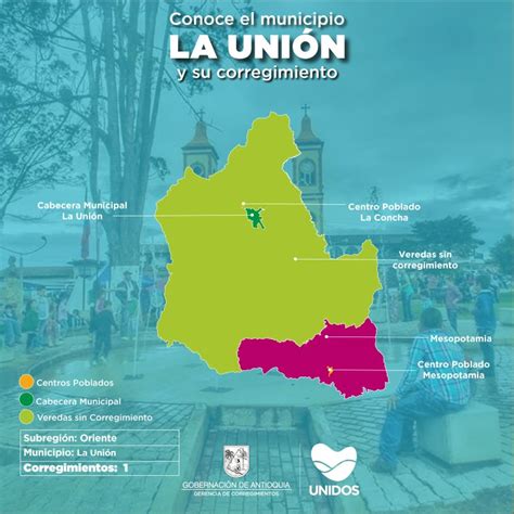 Mapa de la comuna de La Unión destacando zonas rurales y urbanas donde opera el programa