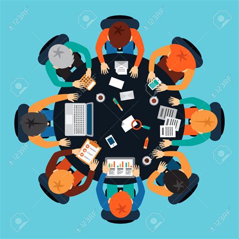 Fotografía de una mesa de trabajo intersectorial