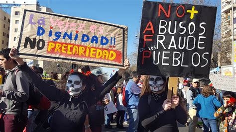 Marcha masiva contra el sistema de AFP en Chile