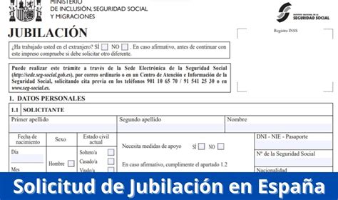 Documentos necesarios para la jubilación