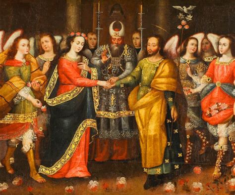 Pintura colonial andina mostrando arquitectura europea