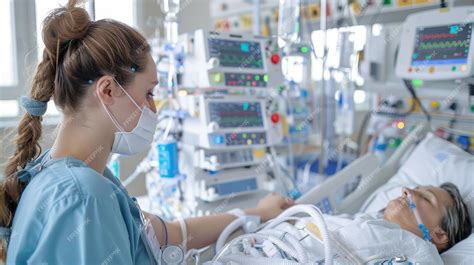 Enfermera profesional cuidando a un paciente en un entorno hospitalario