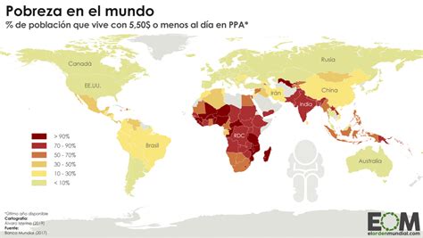 Mapa de Paraguay mostrando la incidencia de pobreza multidimensional por departamento