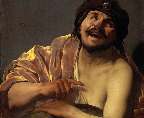 Pintura de Demócrito de Abdera riendo