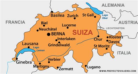 Mapa de Suiza señalando Corsier-sur-Vevey y Noville