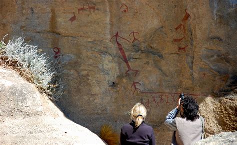 Pinturas rupestres en Punta Walichu