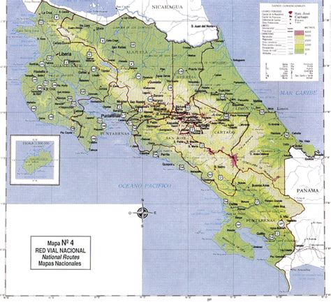 Mapa de Costa Rica destacando las zonas más populares para jubilados