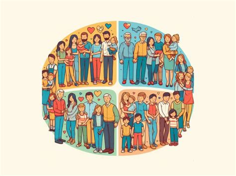 Fotografía de familias diversas que participan en programas de acogimiento, ilustrando la apertura a distintas configuraciones familiares.