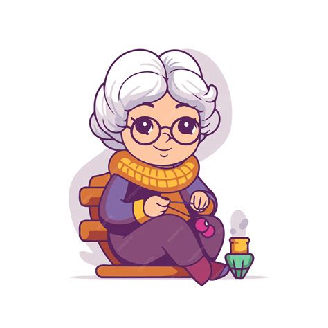 Ilustración de una abuela sabia aconsejando a un joven, en un estilo de animación