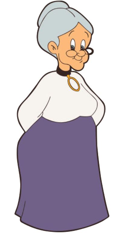 Dibujo de la Abuelita de Looney Tunes con Piolín y Silvestre