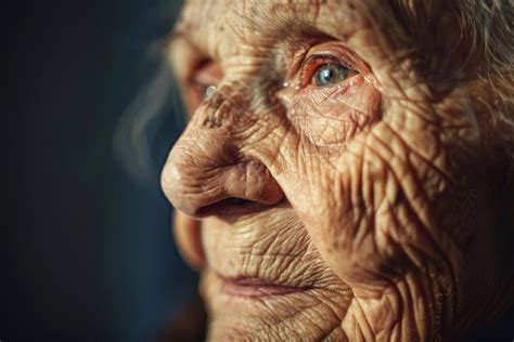 Foto de una anciana sonriendo con sabiduría, rostro con arrugas que denotan experiencia