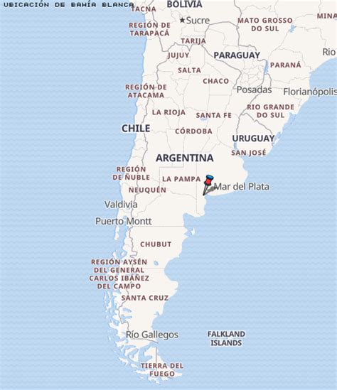 Mapa de la ciudad de Bahía Blanca, Argentina