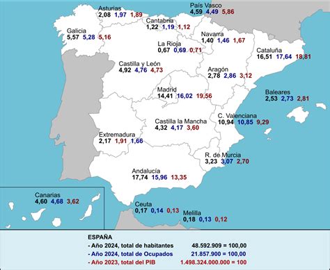 Mapa de distribución de plazas IMSERSO por comunidades en España
