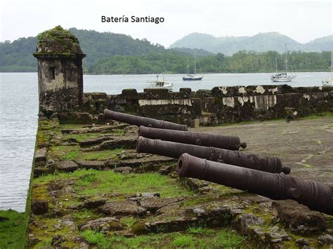 Esquema o mapa de las fortificaciones de Portobelo, incluyendo San Felipe, Santiago de la Gloria, San Jerónimo y San Fernando