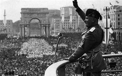 Caricatura o imagen satírica de Mussolini y el fascismo italiano