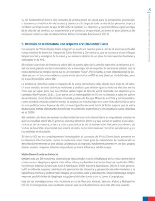 Tabla comparativa: VDI vs. Atención de Salud Domiciliaria