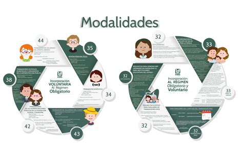 Diagrama que ilustra la diferencia entre el régimen obligatorio y voluntario de seguridad social