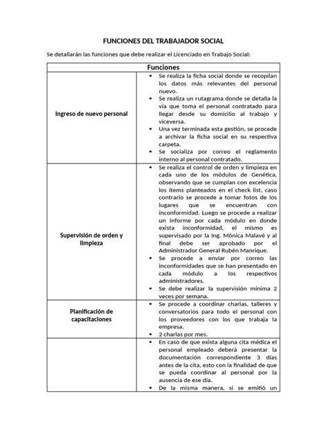 Infografía sobre las funciones del trabajador social en programas de protección a la infancia y adolescencia