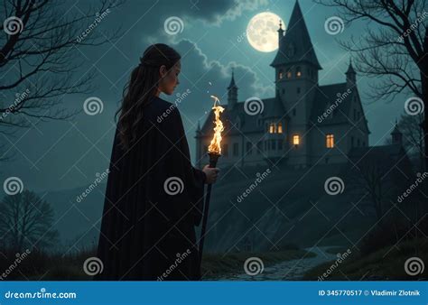 Imagen simbólica de una bruja observando la luna, representando nuevos comienzos.
