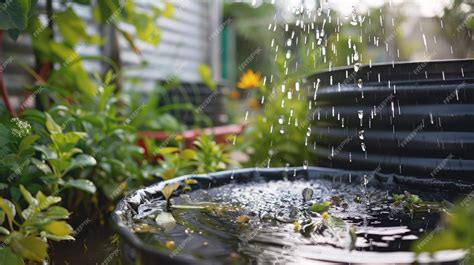 Fotografía de un huerto comunitario o sistema de recolección de agua de lluvia en Centroamérica
