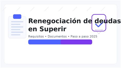 Infografía: Requisitos para la Renegociación de Deudas en Chile