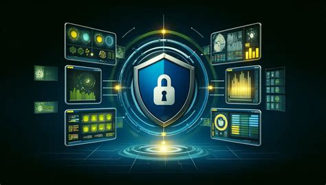Ilustración de un sistema informático con parches de seguridad siendo aplicados y escudos de protección.