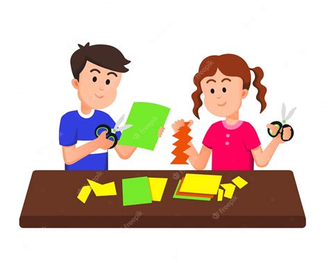 Montaje de fotos de niños haciendo dibujos o manualidades para sus maestros