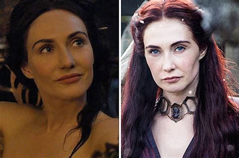 Melisandre anciana y joven en Game of Thrones