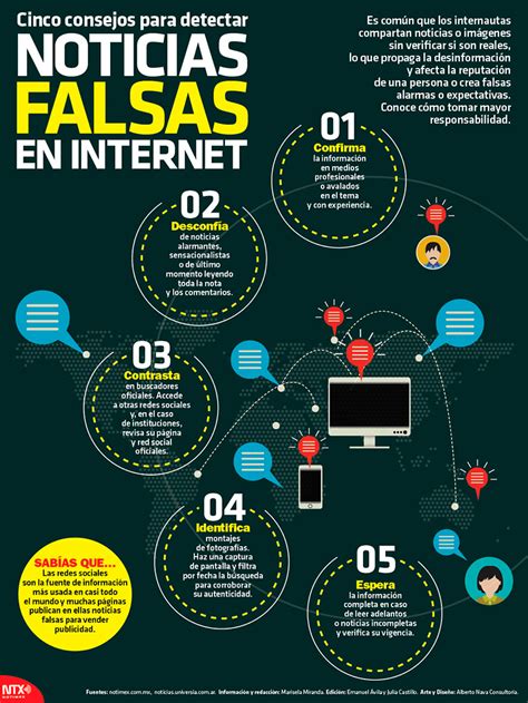 Infografía sobre cómo identificar noticias falsas en redes sociales