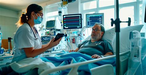 Fotografía de un profesional de la salud interactuando con un paciente a través de una videollamada